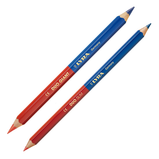 Wiegen Mammoet schild Lyra duo tweezijdig potlood rood-blauw per st - Lyra-potloden.nl